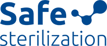 Safe Sterilization Logo blå med transparent baggrund