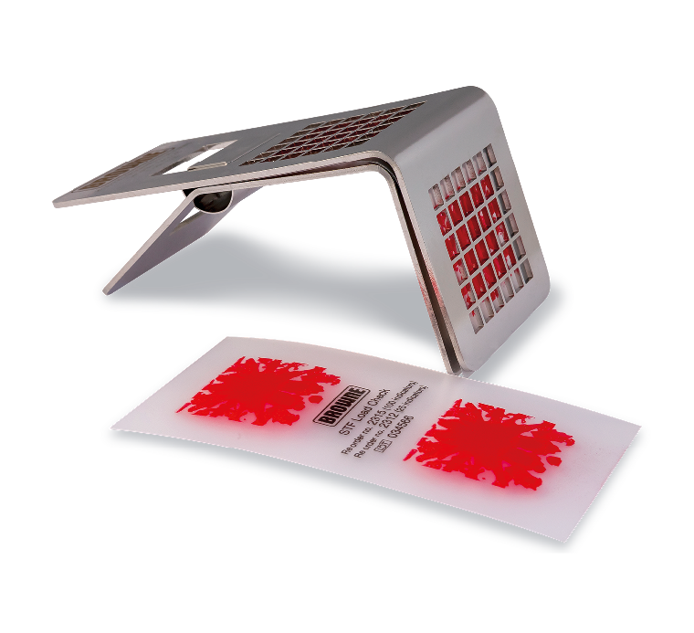 STF Load Check Holder med rød indikator til dentalopvaskemaskiner fra Albert Browne